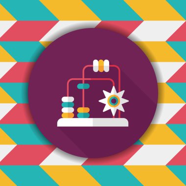 eğitici oyuncak uzun gölge, eps10 düz simgesi