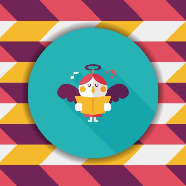 Uzun Gölge, eps10 melek düz simgesi