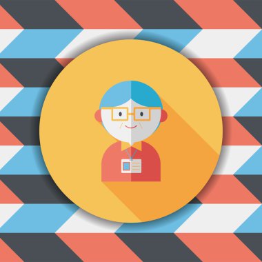 Uzun Gölge, eps10 ile işadamı düz simgesi