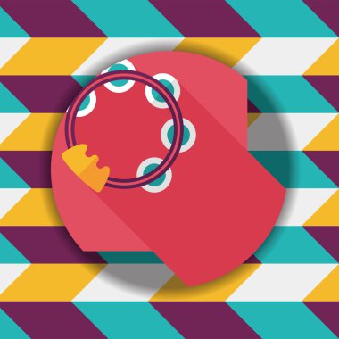 Tef uzun gölge düz simgesi