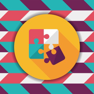 Uzun Gölge, eps 10 düz simgesi bulmaca