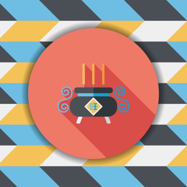 Uzun Gölge, eps10 ile Çin buhurdan düz simgesi