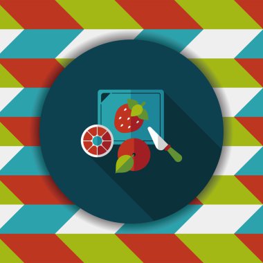 Uzun Gölge, eps10 ile kesme oyuncak düz simgesi