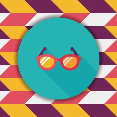 Uzun Gölge, eps10 ile gözlük düz simgesi