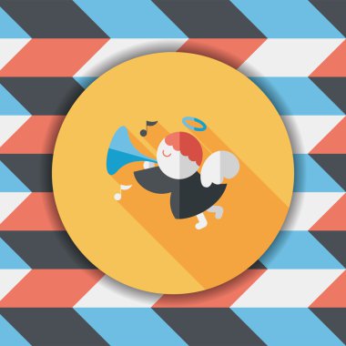 Uzun Gölge, eps10 melek düz simgesi