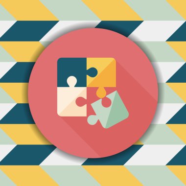 Uzun Gölge, eps 10 düz simgesi bulmaca