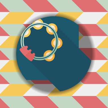 Tef uzun gölge düz simgesi