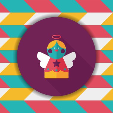 Uzun Gölge, eps10 melek düz simgesi