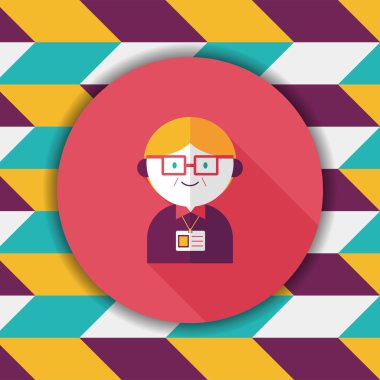 Uzun Gölge, eps10 ile işadamı düz simgesi