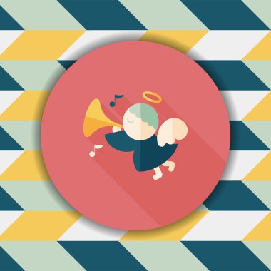 Uzun Gölge, eps10 melek düz simgesi