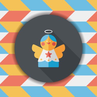 Uzun Gölge, eps10 melek düz simgesi