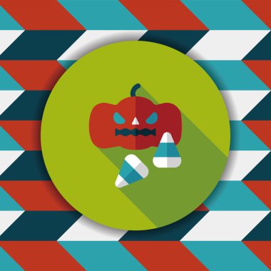 Uzun Gölge, eps10 ile kabak düz simgesi