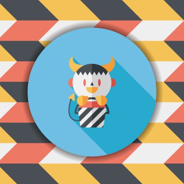 Uzun Gölge, eps10 ile şirin Sihirbazı düz simgesi