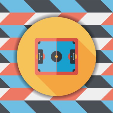 Uzun Gölge, eps10 ile baketball mahkeme düz simgesi