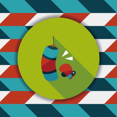 Uzun Gölge, eps10 ile düz simgesi boks