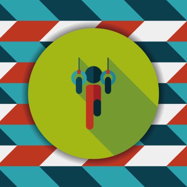 Yatay uzun gölge, eps10 ile düz simgesi bar asılı boy