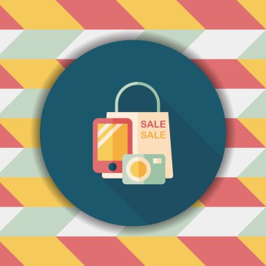 Uzun Gölge, eps10 alışveriş mevcut düz simgesiyle