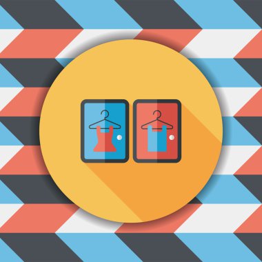 Uzun Gölge, eps10 ile uygun oda düz simgesi