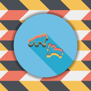 Uzun Gölge, eps10 kalıp düz simgesiyle pişirme mutfak eşyaları