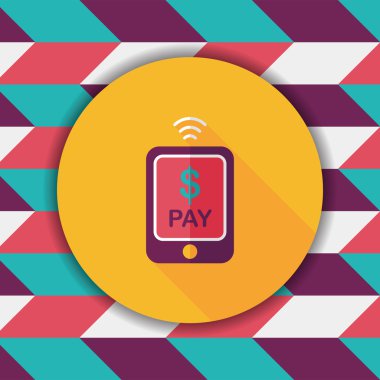 Uzun Gölge, eps10 ile düz simgesi alışveriş online cep telefonu
