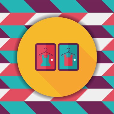 Uzun Gölge, eps10 ile uygun oda düz simgesi