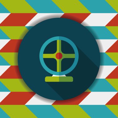 Joystick uzun gölge, eps10 düz simgesiyle