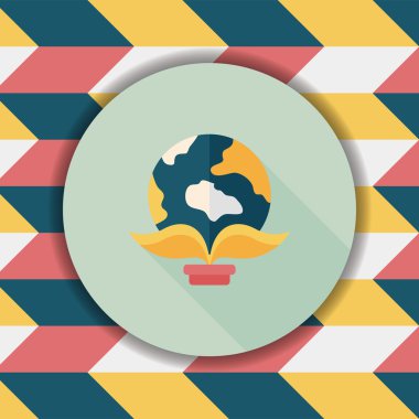 Uzun Gölge, eps1 ile çevre koruma kavramı düz simgesi