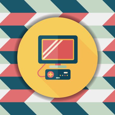 Uzun Gölge, eps10 TV oyun düz simgesiyle