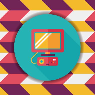 Uzun Gölge, eps10 TV oyun düz simgesiyle