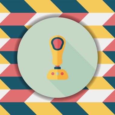 Joystick uzun gölge, eps10 düz simgesiyle