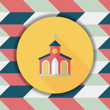 Uzun Gölge, eps10 bina kilise düz simgesiyle