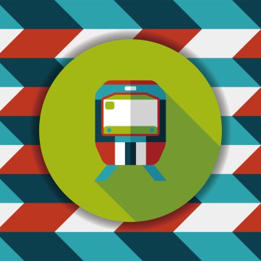 Uzun Gölge, eps10 ile ulaşım metro düz simgesi