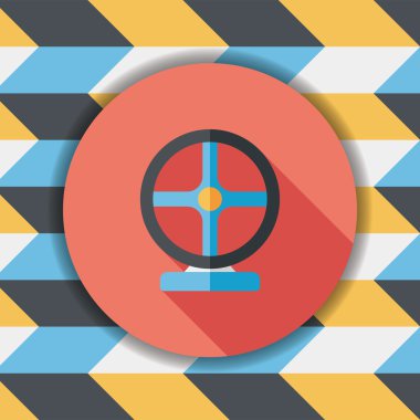 Joystick uzun gölge, eps10 düz simgesiyle