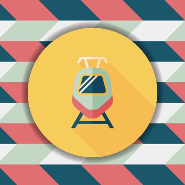 Uzun Gölge, eps10 ile ulaşım tren yassı simgesi