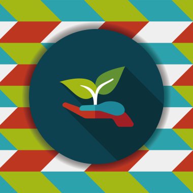 Uzun Gölge, eps1 ile çevre koruma kavramı düz simgesi