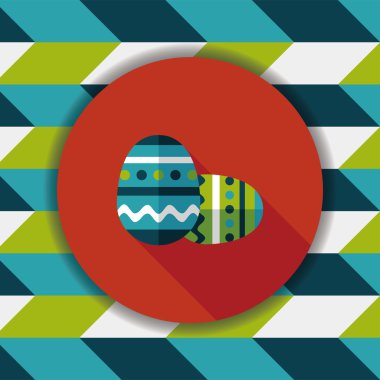 Uzun Gölge, eps10 Paskalya yortusu yumurta düz simgesiyle