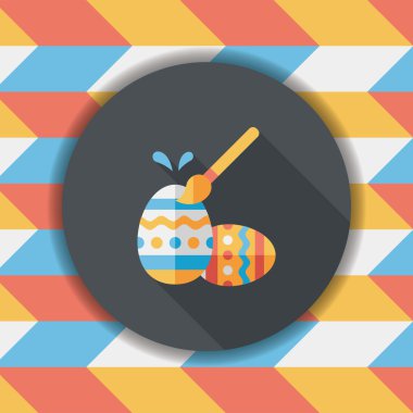 Uzun Gölge, eps10 Paskalya yortusu yumurta düz simgesiyle