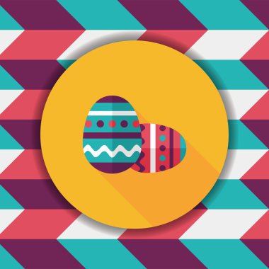 Uzun Gölge, eps10 Paskalya yortusu yumurta düz simgesiyle