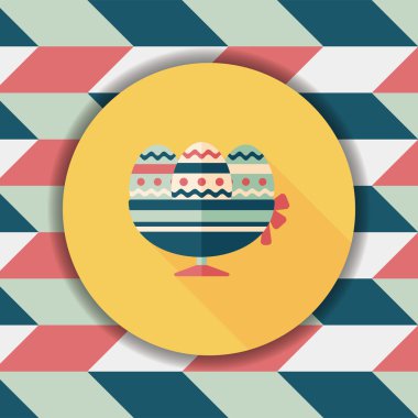 Uzun Gölge, eps10 Paskalya yortusu yumurta düz simgesiyle