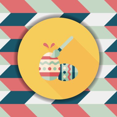 Uzun Gölge, eps10 Paskalya yortusu yumurta düz simgesiyle