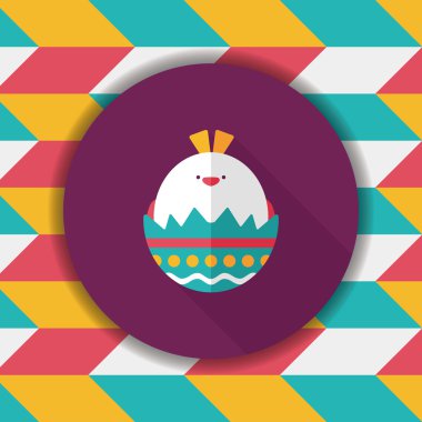 Uzun Gölge, eps10 Paskalya yortusu yumurta düz simgesiyle