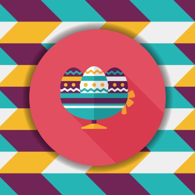 Uzun Gölge, eps10 Paskalya yortusu yumurta düz simgesiyle