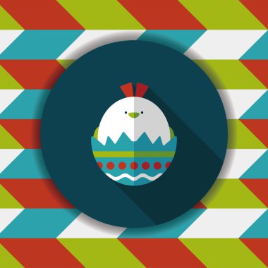 Uzun Gölge, eps10 Paskalya yortusu yumurta düz simgesiyle