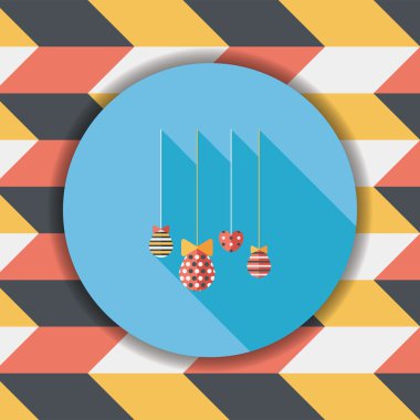 Uzun Gölge, eps10 düz simgesiyle asılı Paskalya