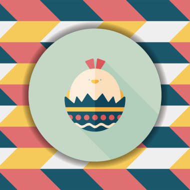 Uzun Gölge, eps10 Paskalya yortusu yumurta düz simgesiyle