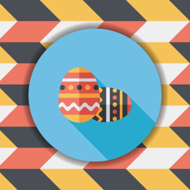 Uzun Gölge, eps10 Paskalya yortusu yumurta düz simgesiyle