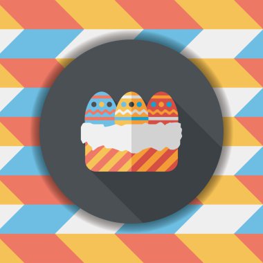 Uzun Gölge, eps10 Paskalya yortusu yumurta düz simgesiyle