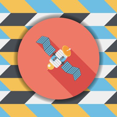 Uzun Gölge, eps10 ile uzay uydu düz simgesi