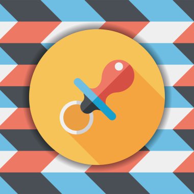 Uzun Gölge, eps 10 bebeğin kukla düz simgesiyle