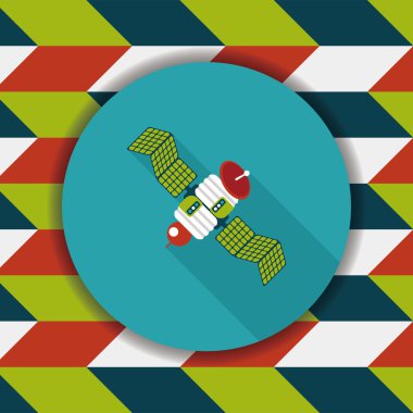 Uzun Gölge, eps10 ile uzay uydu düz simgesi